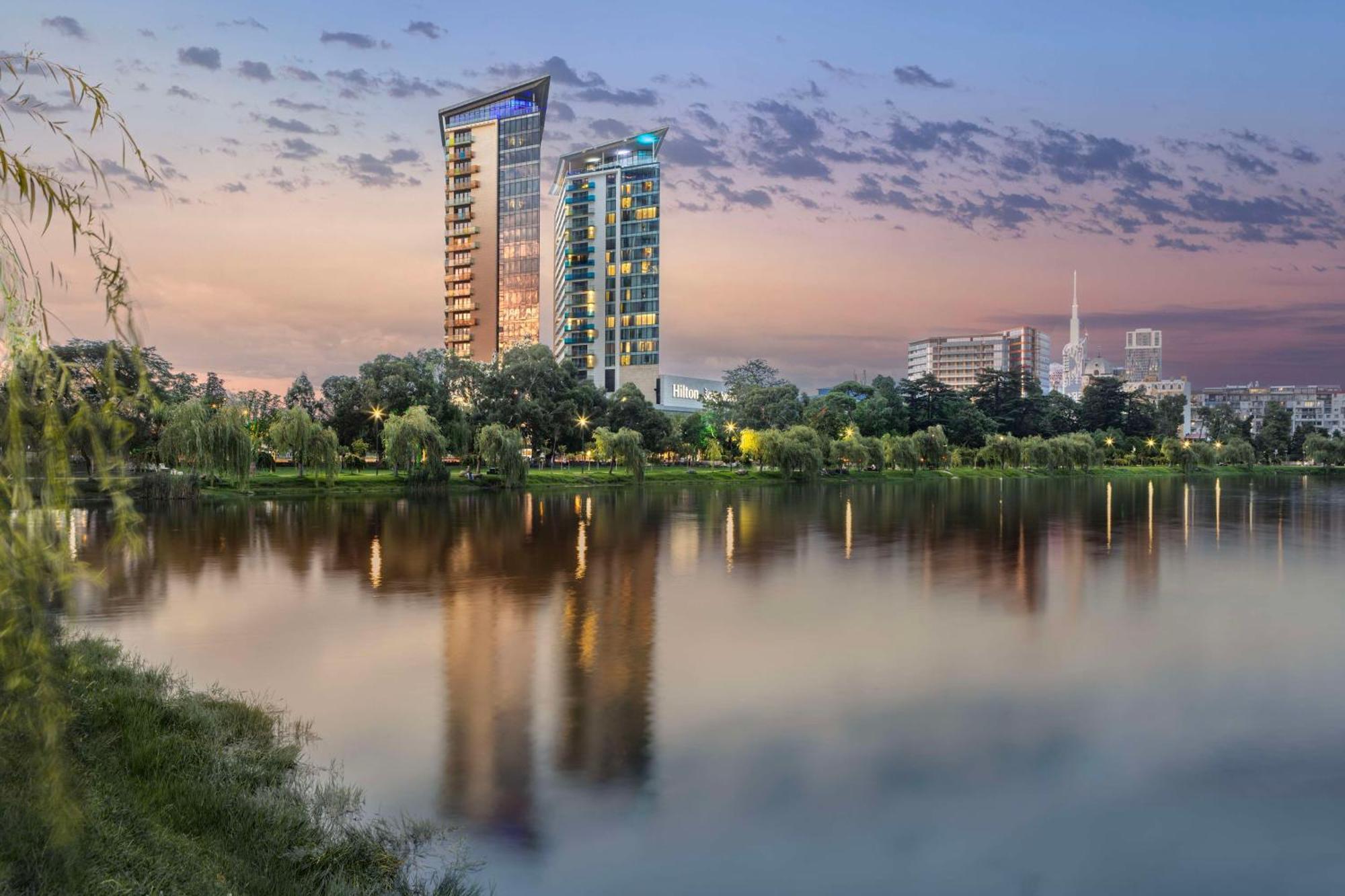 Hilton Batumi Hotel Exterior photo The Riverbank Centre