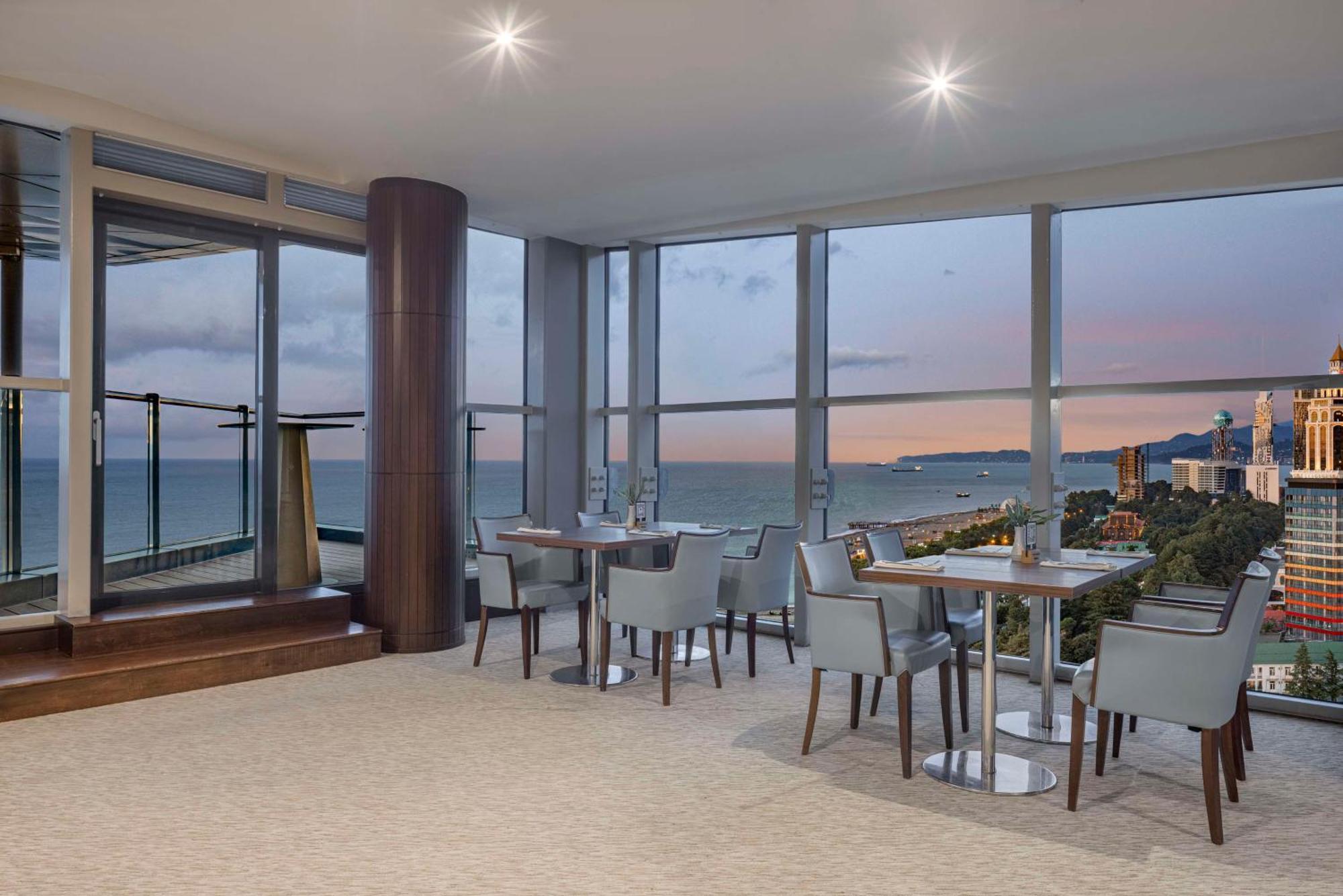 Hilton Batumi Hotel Exterior photo The Club Lounge at the 36th floor of the Westin